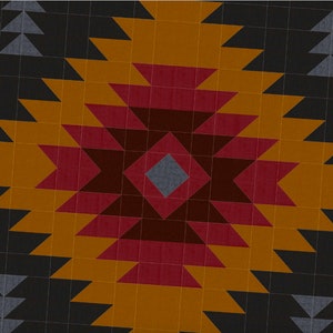 Sunset Aztec Quilt PATTERN