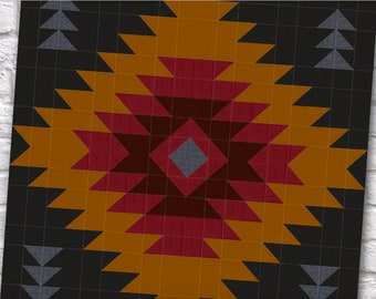 MODELLO per trapunta azteca Sunset