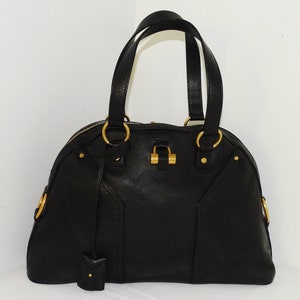 Vintage Yves Saint Laurent ( YSL ) Muse 2 in Black & Brown, Luxury, Bags &  Wallets on Carousell