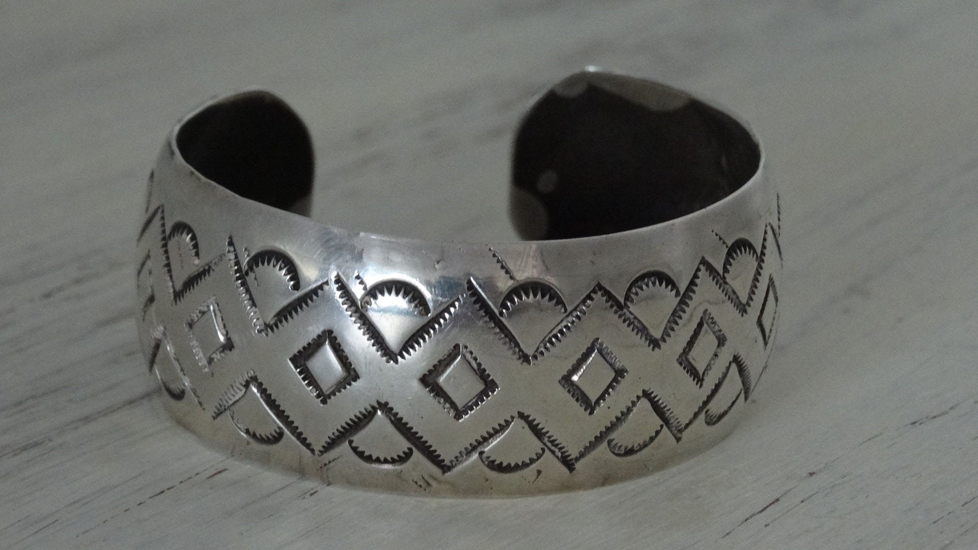Navajo W Tracy Sterling Cuff Bracelet - Etsy