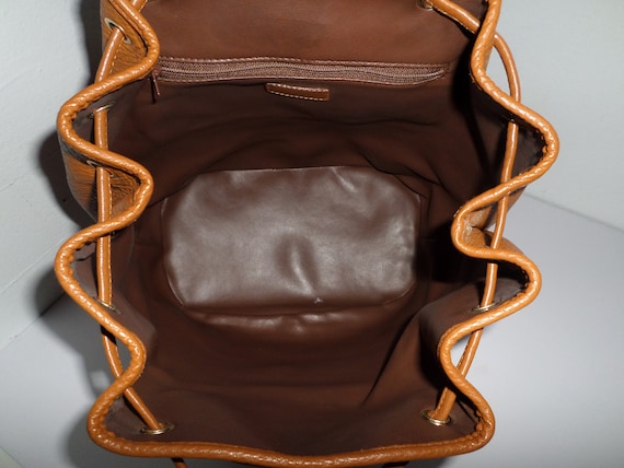 Valentino Brown Nappa Leather Backpack 