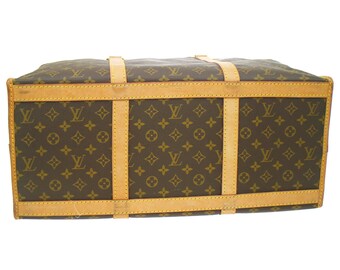 Louis Vuitton Sac Chaussures Brown Monogram Canvas Weekend Travel