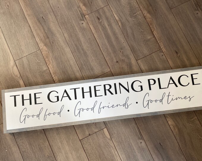 The Gathering Place Sign Etsy