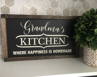 Kitchen wood sign | Etsy
