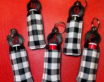 Personalized chapstick holders with initals