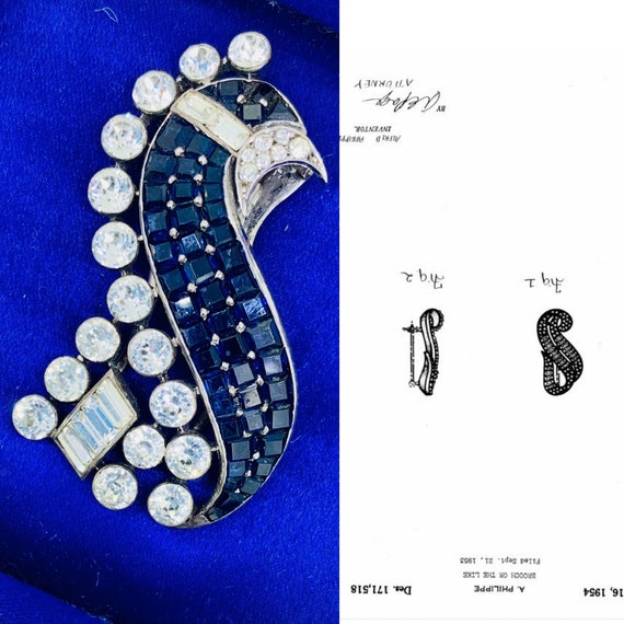 KTF Trifari sterling fur or dress clip set with s… - image 7