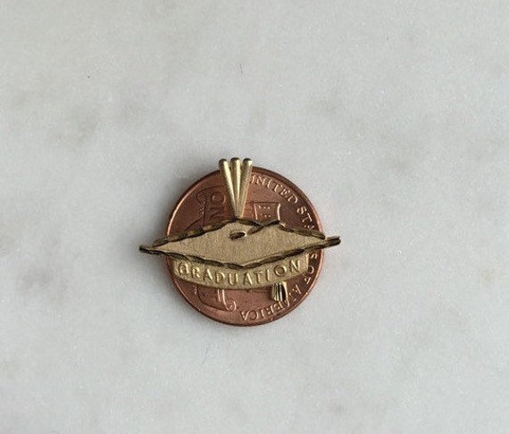 14k graduation cap charm or pendant - image 3