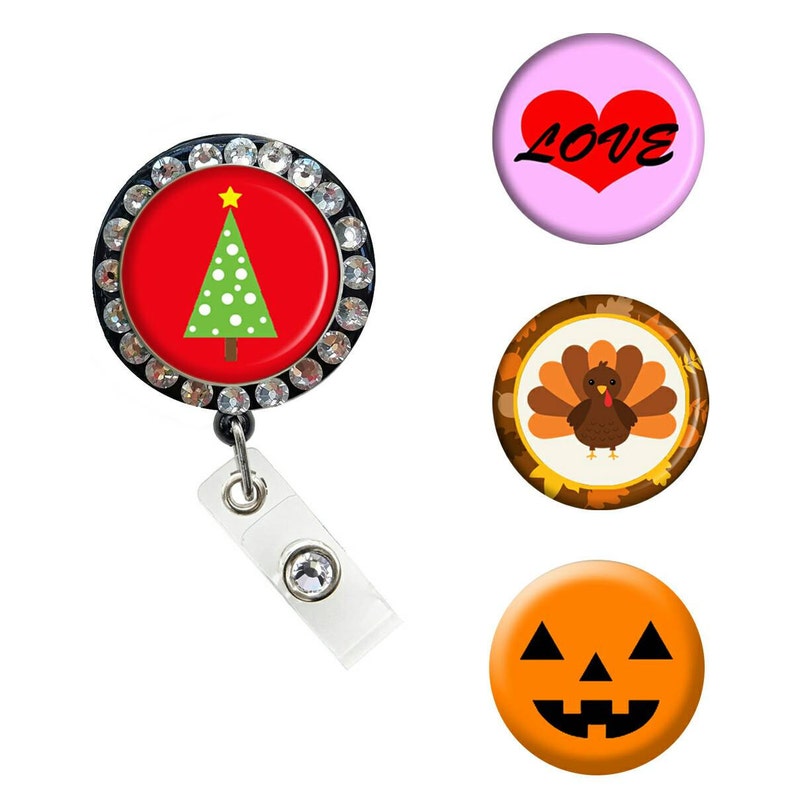 Nurse Badge Reel // Interchangeable RN ID Badge // Etsy