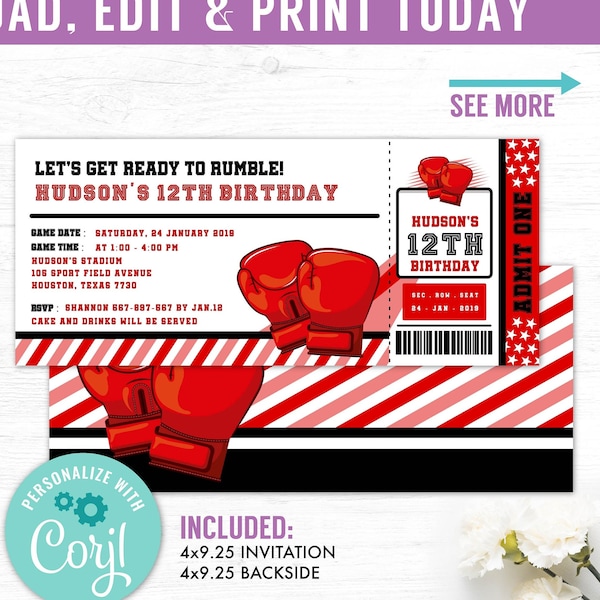 Boxing Theme Party - Etsy