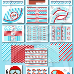 Airplane BIRTHDAY Party Printable Package &amp; Invitation, Airplane Party ...