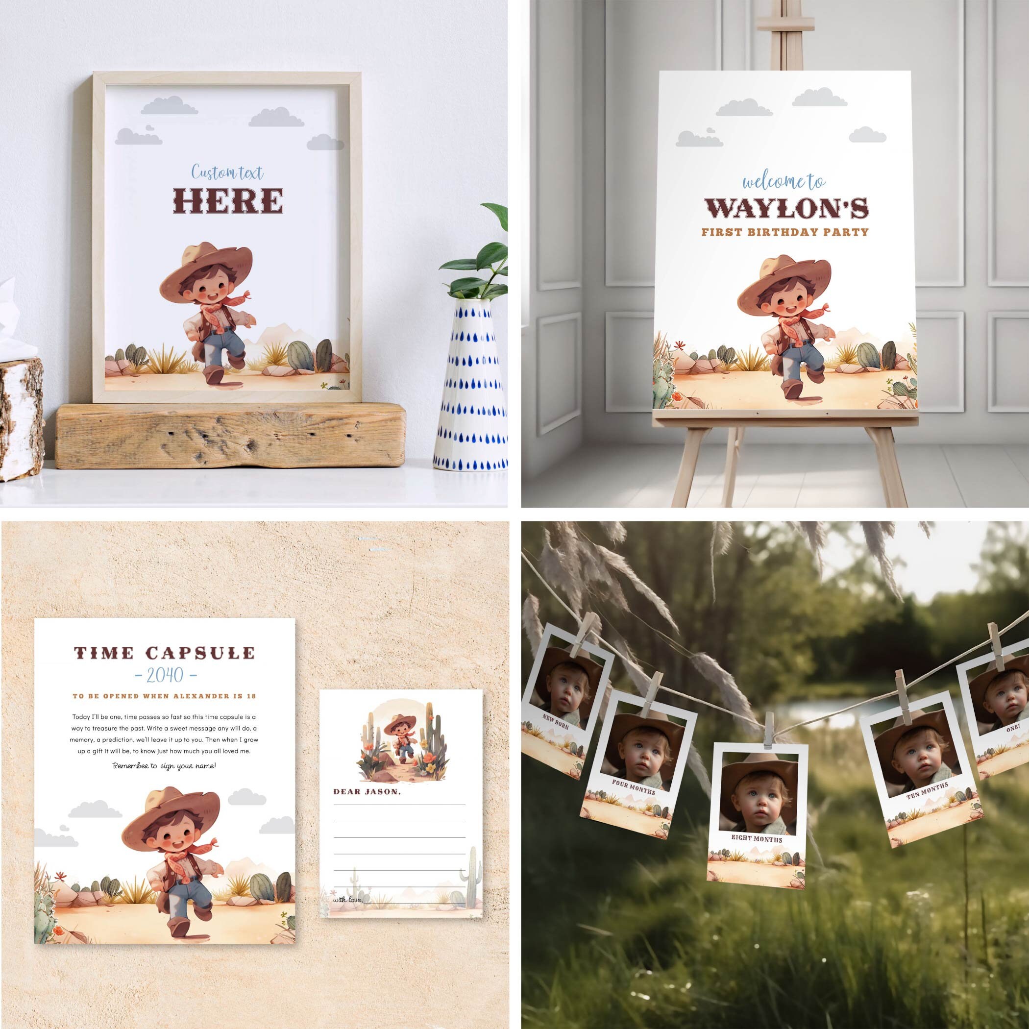 My First Rodeo Chip Bag Editable Cowboy My First Rodeo Chip Bag Labels 8.5x11 In, Cowboy ...