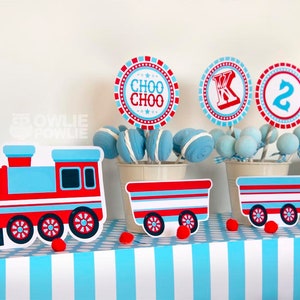 Train BIRTHDAY Party Printable Package & Invitation, choo choo birthday, train birthday decorations, train party supplies, train party deco image 8