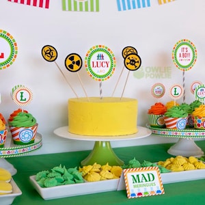 Science BABY Shower Party Printable Package & Invitation, scientist  party, scientist party printables, mad scientist party