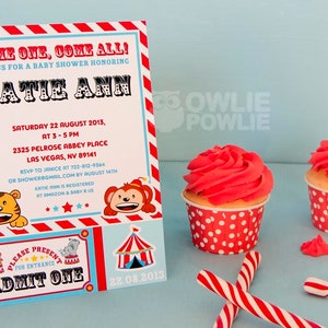 Circus BABY Shower Party Printable Package &amp; Invitation, Circus Party ...
