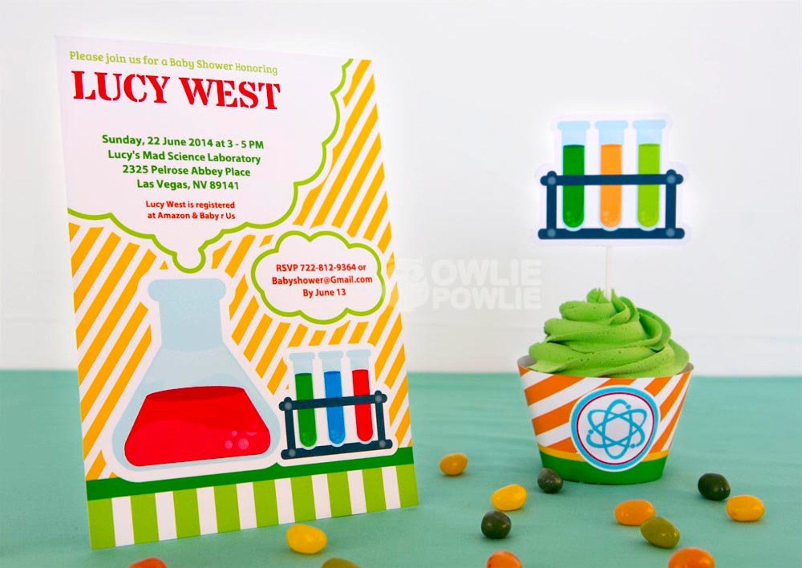 Science BABY Shower Party Printable Package & Invitation Etsy