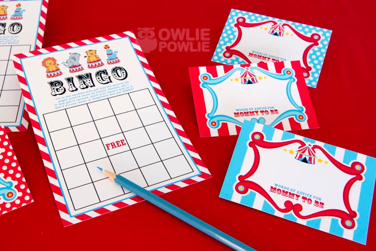 Circus BABY Shower Party Printable Package &amp; Invitation | Etsy