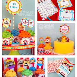 Circus BABY Shower Party Printable Package &amp; Invitation, Circus Party ...