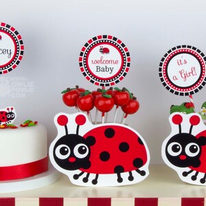 Lady Bug BABY Shower Party Printable Package & Invitation image 7