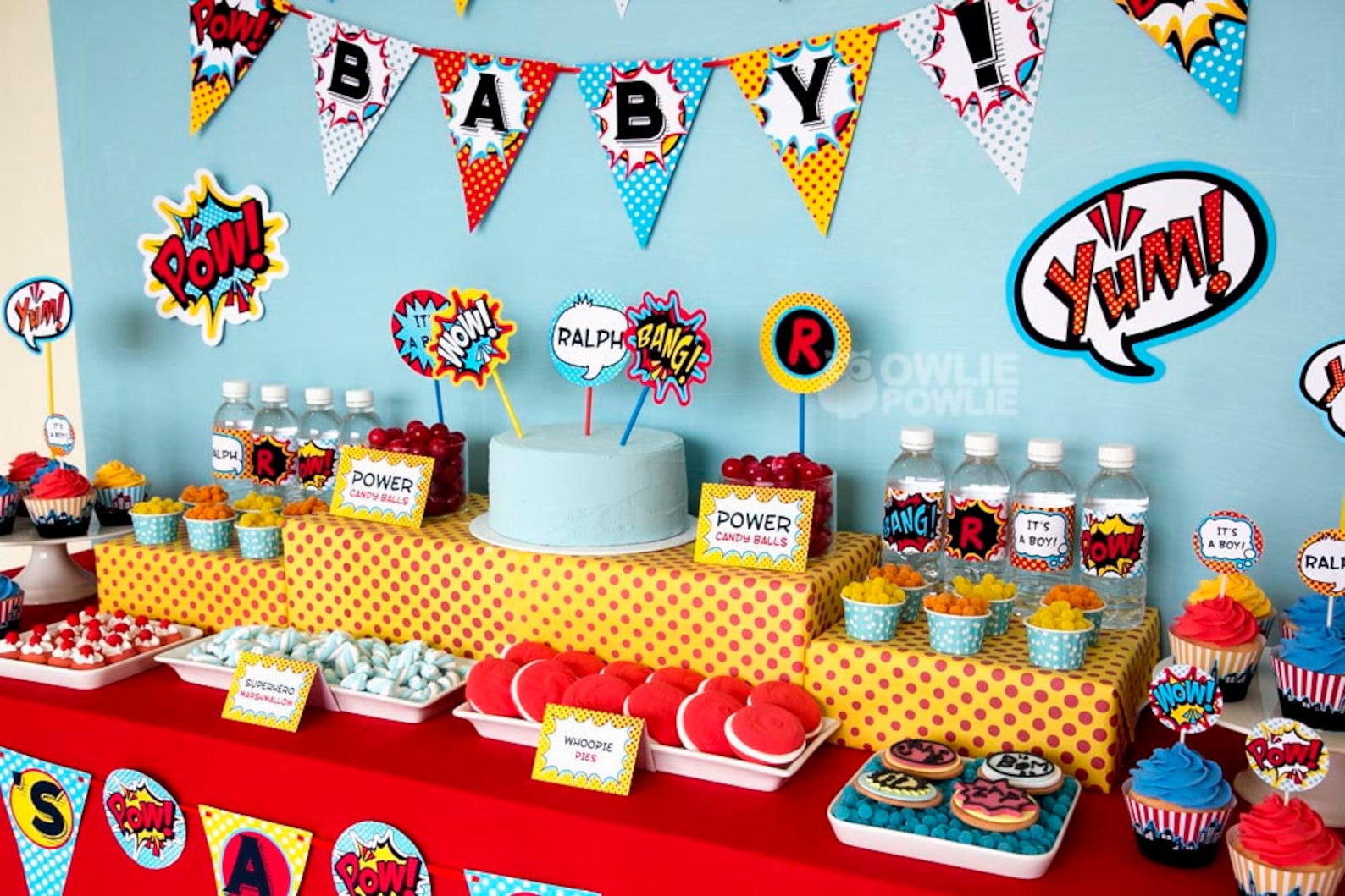 Superhero BABY Shower Party Printable Package & Invitation Etsy