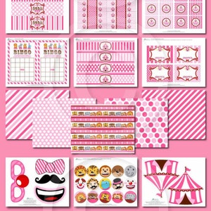 Circus BABY Shower Party Printable Package &amp; Invitation, Circus Party ...