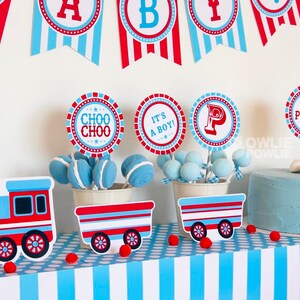 Train BABY Shower Party Printable Package & Invitation, train ticket invitation, choo choo invitation, train baby shower decorations image 6