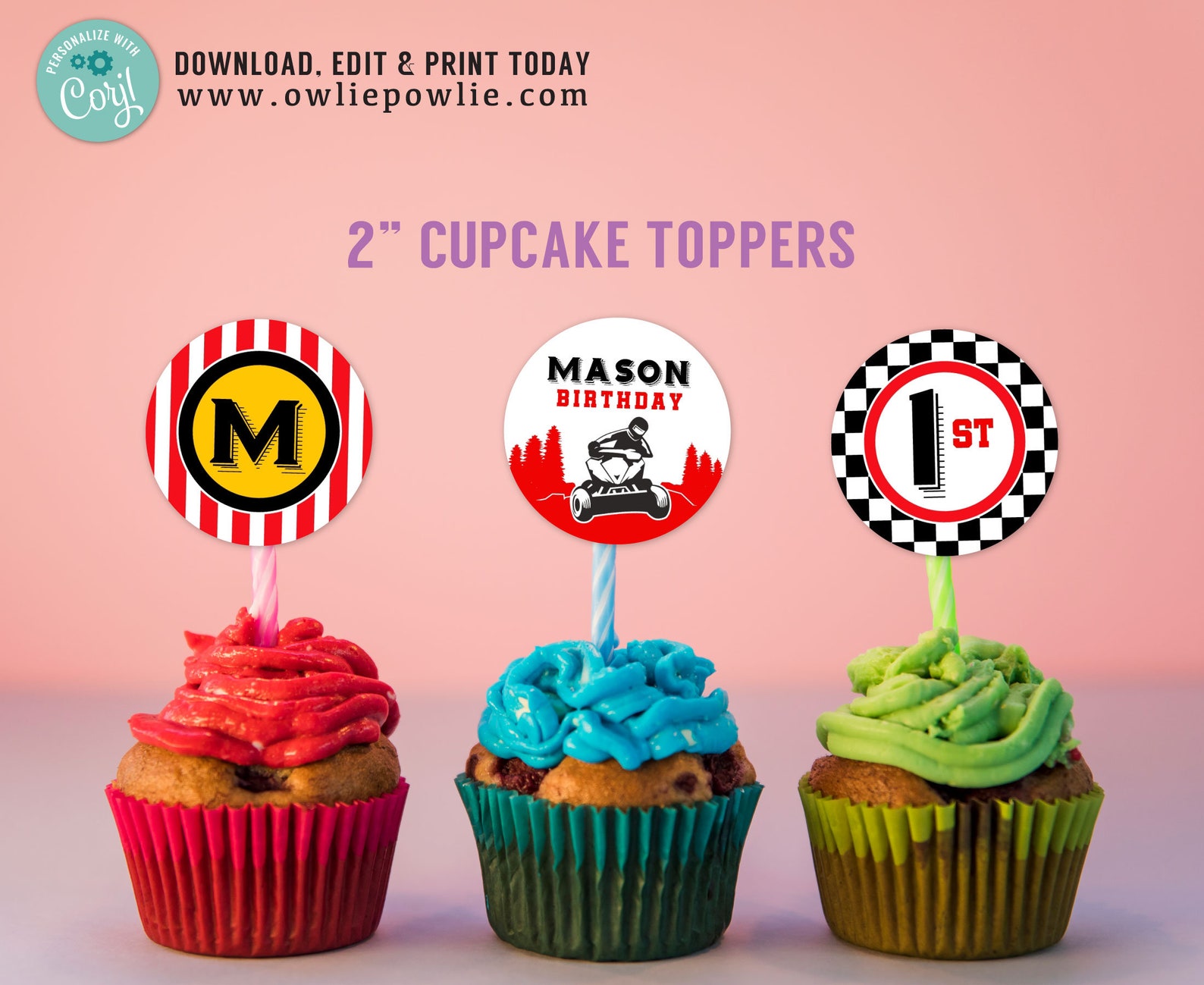 ATV Quad Birthday Decorations EDITABLE printable ATV Etsy