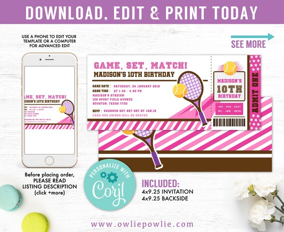 tennis tickets