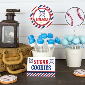 Baseball BABY Shower Party Printable Package & Invitation, little slugger baby shower decorations, baseball baby shower, Instant download image 5