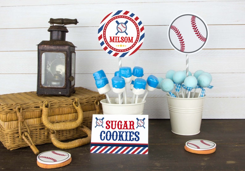 Baseball BABY Shower Party Printable Package & Invitation, little slugger baby shower decorations, baseball baby shower, Instant download image 5