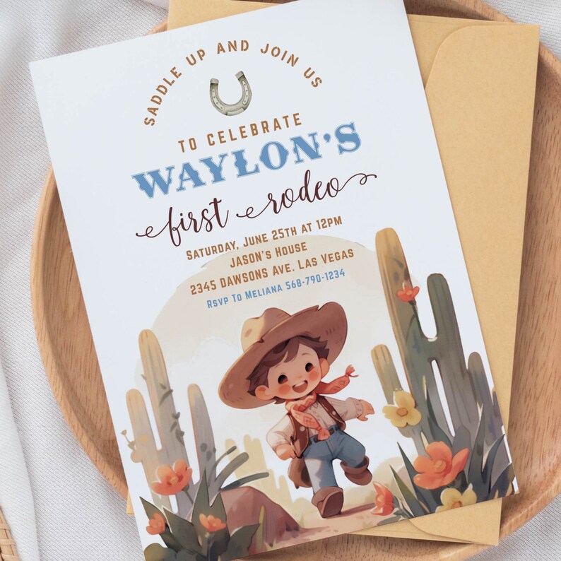 My First Rodeo Chip Bag Editable Cowboy My First Rodeo Chip Bag Labels 8.5x11 In, Cowboy ...