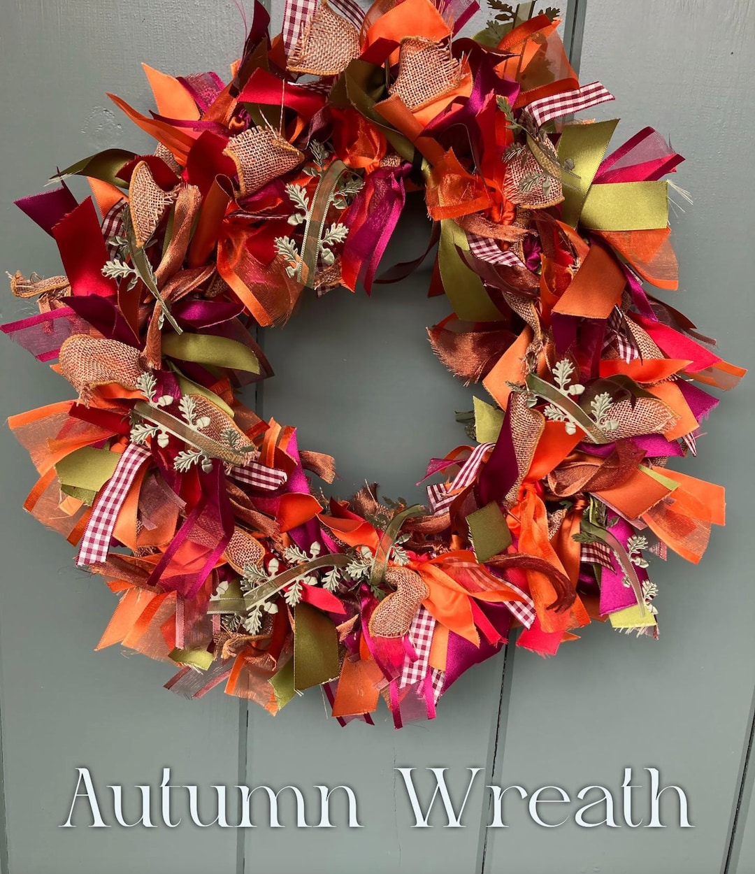 Autumn Ribbon Wreath Kit Etsy UK
