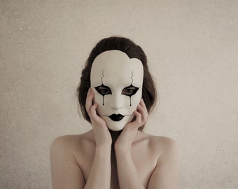 Pierrot Masquerade Mask