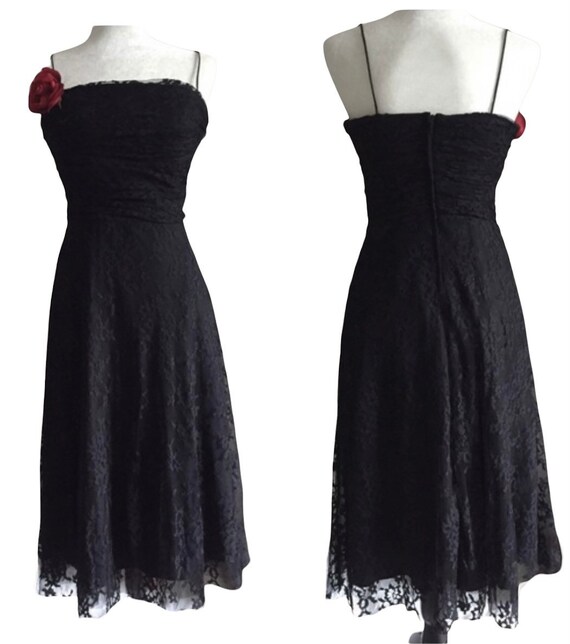 Black Lace Corset Dress-6 - image 1