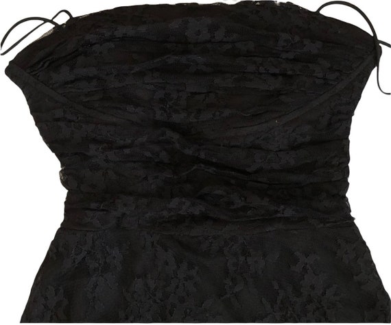 Black Lace Corset Dress-6 - image 2