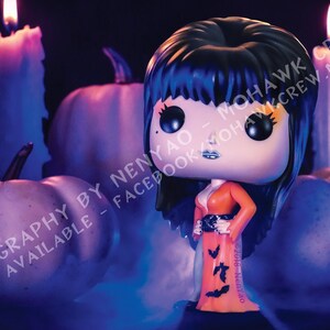 open lace back dress Elvira Autographed Funko Pop