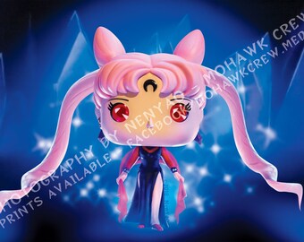 18x12 inch Glossy Poster Print - Sailor Moon - Rini (Chibiusa) as the Wicked Lady Animation Funko Pop Vinyl Toy Action Figure Photography