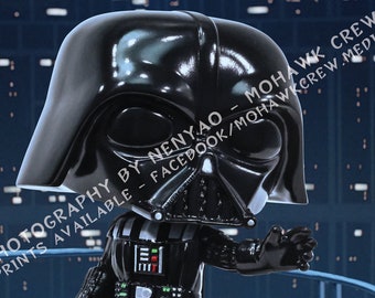 18x12 inch Glossy Print - Star Wars: The Empire Strikes Back - Darth Vader - Movie Scene - Funko Pop Action Figure Toy Photography