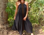 Black long dress fabrics ethnic traditional weaving patterns ikats original Indonesian tribal ikats summer beach festival