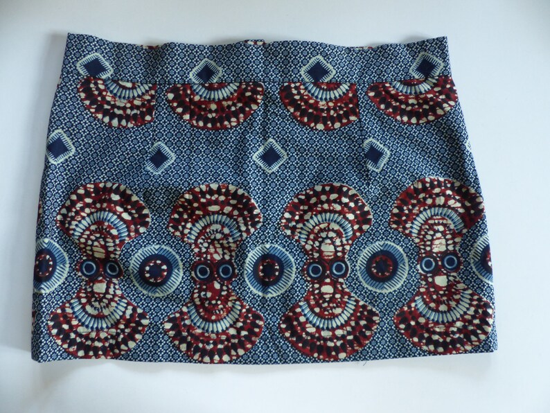 Short skirt for summer genuine African wax cotton