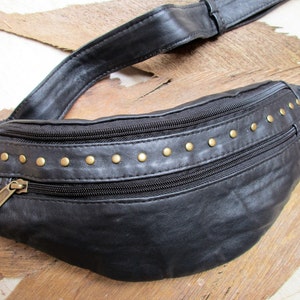 Urban black studded fanny pack image 1