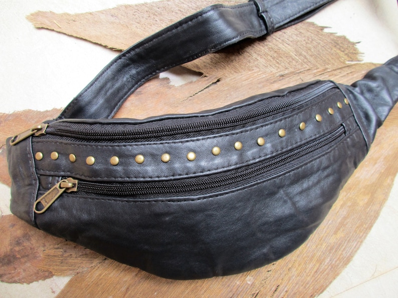 Urban black studded fanny pack image 1