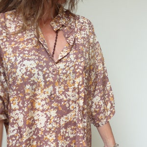 Robe chemise ceinturée camouflage manches 3/4 ceinture boutons image 10