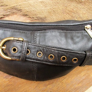 Urban black studded fanny pack image 2