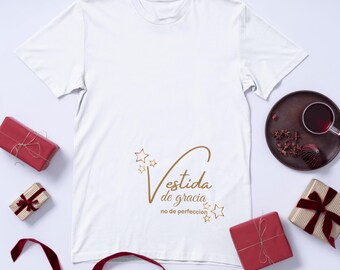 Vestida de Gracia Spanish Christian T-Shirt Design SVG PNG (Digital Download)