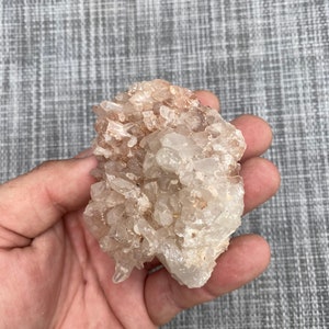 Beautiful Quartz Crystal Cluster with Red Hematite Mix in Base 3&quot; x 2&quot;