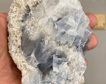 LARGE Super Gemmy Beautiful Blue Celestite Specimen - Amazing Crystals!