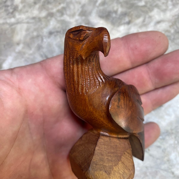 Ironwood Eagle Wood Carving - Hand-Carved by Arizona Artist! 3"