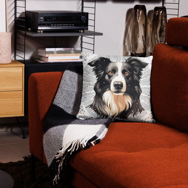Super Soft and Snuggly Pillowcase with Border Collie Dog Design! Great Gift!