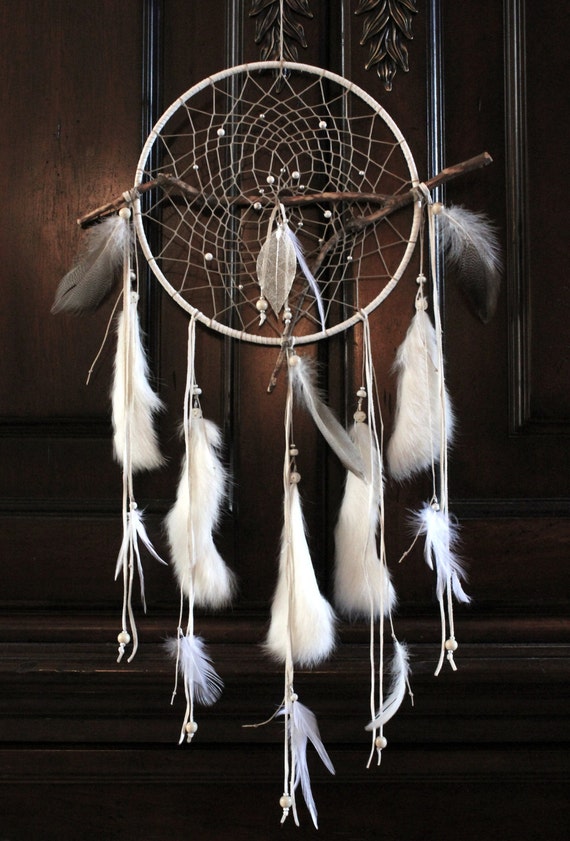 Items similar to Sacred Tree Dreamcatcher, White & Maple, Native
