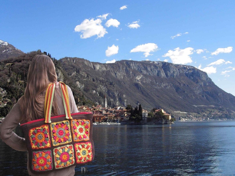 Crochet Bag Pattern Borsona Varenna by NTmaglia, Crochet Tote Pattern, Crochet Purse Pattern downloadable .pdf file image 2